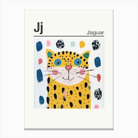 Animals Alphabet Jaguar 2 Canvas Print