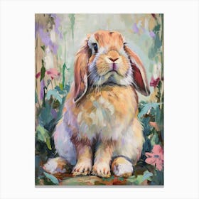 French Lop Rabbit Painting 2 Canvas Print
