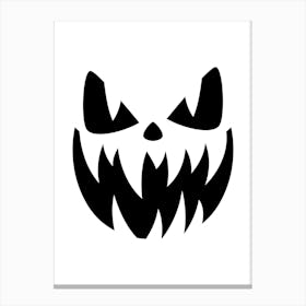 Pumpkin Face Canvas Print