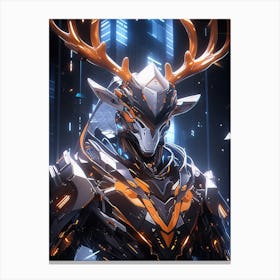 Futuristic Deer Art Canvas Print