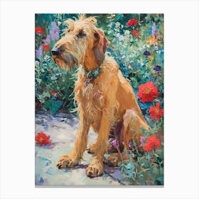 Irish Wolfhound Acrylic Painting 3 Canvas Print