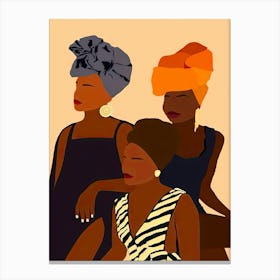 Three African Women 1 Canvas Print