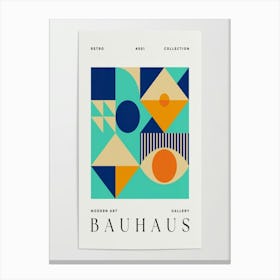 Bauhaus geometric Poster 1 Canvas Print