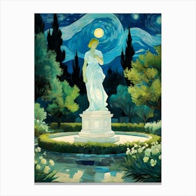 The Tranquil Glow Of Moonlight Canvas Print