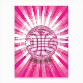 Disco Ball Vector Canvas Print