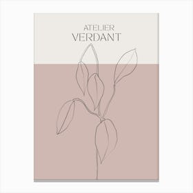 Atelier verdant Canvas Print