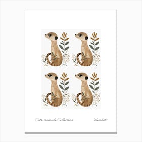 Cute Animals Collection Meerkat 2 Canvas Print