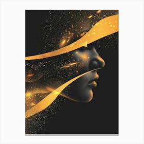 Gold Face 16 Canvas Print