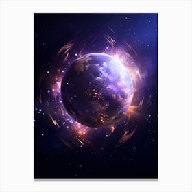 Earth In Space 3 Canvas Print