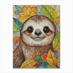 Sloth 11 Canvas Print