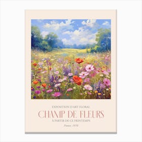 Champ De Fleurs, Floral Art Exhibition 14 Canvas Print