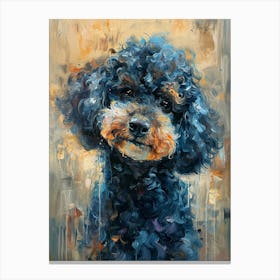Poodle Acrylic Painting 6 Canvas Print