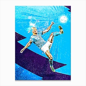 Manchester City halland Canvas Print