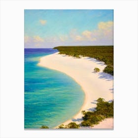 Taino Beach Bahamas Monet Style Canvas Print