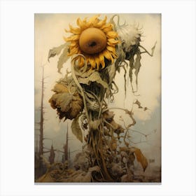 Dead Sunflowers 2 Canvas Print