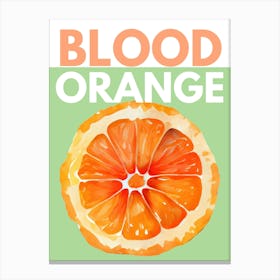 Blood Orange Kitchen Illustration Canvas Print