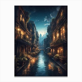 City At Night Canvas Print