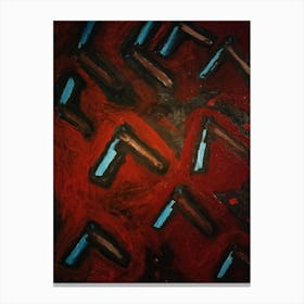 Bloody straight razors Canvas Print