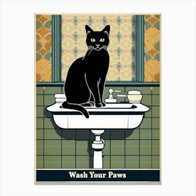 Wash Your Paws 5 Canvas Print