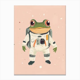 Astronaut Frog Canvas Print