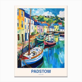 Padstow England 2 Uk Travel Poster Canvas Print