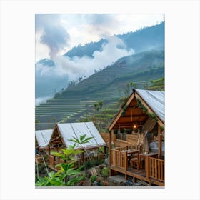 Rice Terraces In Bali Canvas Print