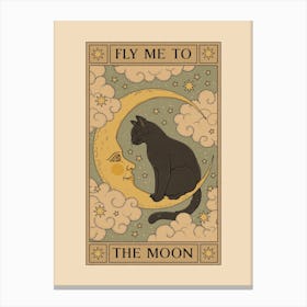 Fly Me To The Moon Canvas Print
