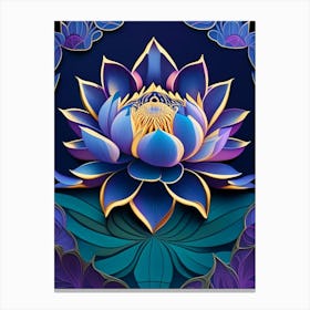 Lotus Flower Pattern Fauvism Matisse 7 Canvas Print