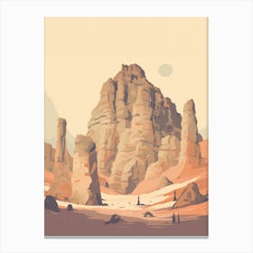 Greme National Park Art Deco 1 Canvas Print