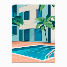 Swimming Pool Vector 1 Canvas Print