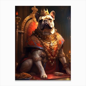 French Bulldog King 1 Canvas Print