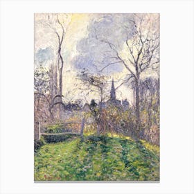 The Bell Tower Of Bazincourt (1885), Camille Pissarro Canvas Print