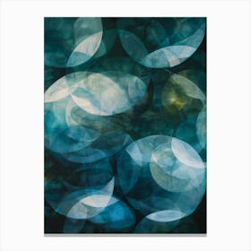 'Blue Circles' 4 Canvas Print