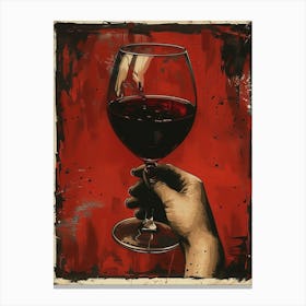 'The Red Wine' Canvas Print