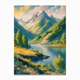 Mountain Lake Canvas Print