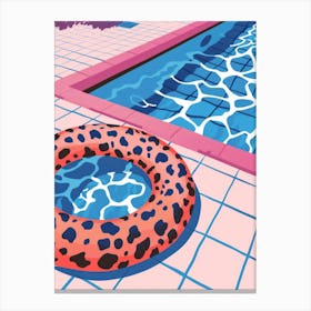 Pool Float Canvas Print