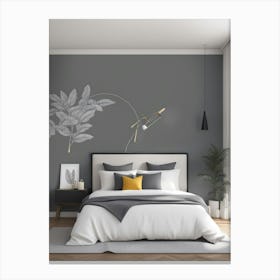 Modern Bedroom Wall Art Canvas Print