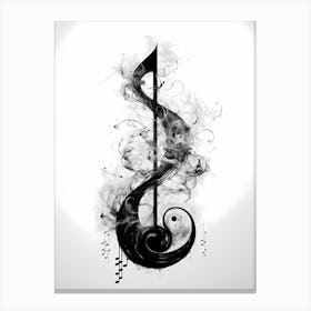 Music Clef Canvas Print