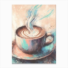 Coffee Painting Canvas Print