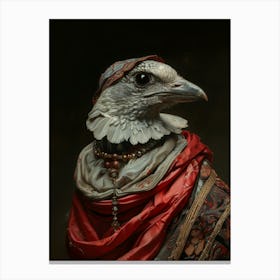 Renaissance Bird Portrait Canvas Print