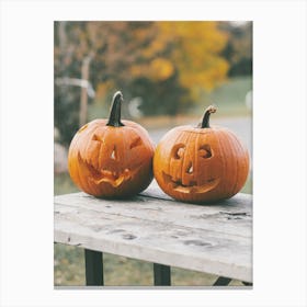 Carved Pumpkins Canvas Print