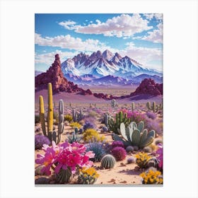 Cactus Desert  Print Canvas Print