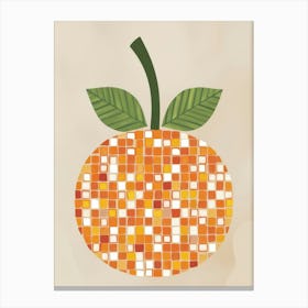 Orange Mosaic 40 Canvas Print