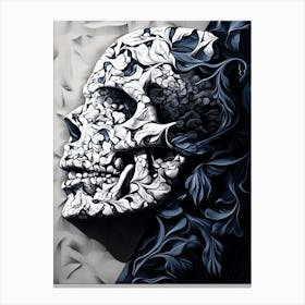 Skull And Vines Canvas Print