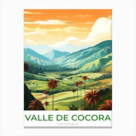 Colombia Valle De Cocora Travel Canvas Print