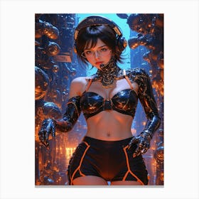 Futuristic Woman Canvas Print