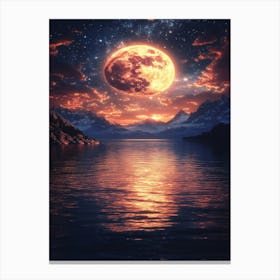 Moon Over Water Canvas Print