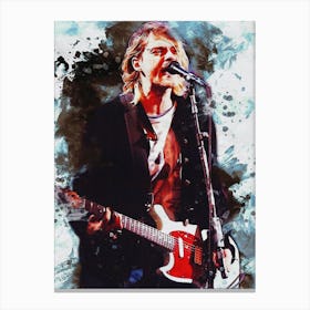 Smudge Of Kurt Cobain Canvas Print