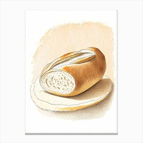 Sourdough Bread Bakery Product Quentin Blake Illustration Canvas Print