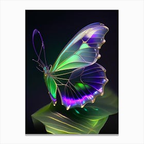 Brimstone Butterfly Holographic 1 Canvas Print